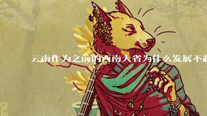 云南作为之前的西南大省为什么发展不起来？